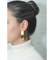 Kadir Jewellery 22 Ayar Altın Kaplama Vintage Küpe -El İşçiliği Ve Hipoalerjenik Küpe