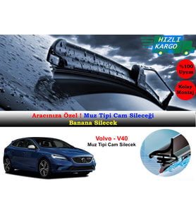 Volvo V40 2013-2019 Muz Silecek Takımı
