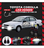 Toyota Corolla Efsane Kasa Sis Farı Uyumlu Şimşek Etkili Led Xenon Light Series H3
