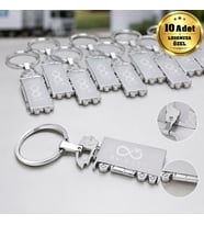 Logonuza Özel 10 Adet 2219 Çift Taraflı Lazer Baskılı Metal Tır Şeklinde Anahtarlık