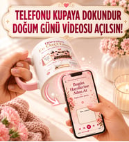 Konuşan Doğum Günü Kupası Kişiye Özel Video Açan NFC Hediye Kupa