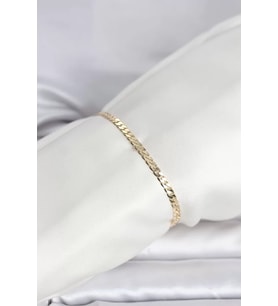CM 14K Gold Renk Zincirli Model Kadın Bileklik - TJ-BB8294