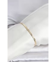CM 14K Gold Renk Zincirli Model Kadın Bileklik - TJ-BB8294