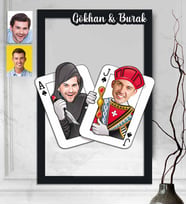 Kişiye Özel 3D  Ahşap Tablo Arkadaş Erkek 30x40 -1