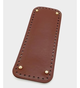 Angel Çanta Aksesuar Suni Deri Bordo Renk 30X12 cm Dikdörtgen Çanta Tabanı (Light Gold Aparatlı)