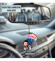 Kişiye Özel Karikatür Erkek Ayna Süsü – Araç İçi Esprili Hediyelik