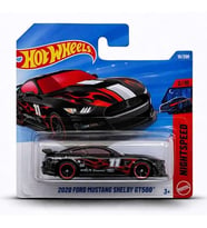Hot Wheels 2020 Ford Mustang Shelby Gt500 - Black - Short Card - Jjk68 (1/64) (Çok Renkli)