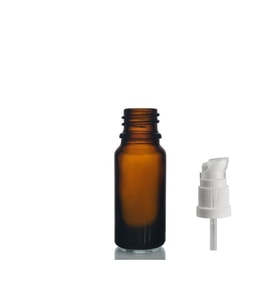 20ml kahverengi cam serum pompalı şişe, 24 adet, pompalı şişe, medikal şişe, cam şişe,
