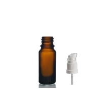 20ml kahverengi cam serum pompalı şişe, 24 adet, pompalı şişe, medikal şişe, cam şişe,