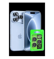 Newface Apple İphone 18 Pro Max Raze Metal Kamera Lens - Açık Mavi
