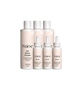 Hairxr 3 Adet Saç Uzatıcı Güçlendirici Besleyici Saç Şampuanı 150 ml ve Saç Serumu 30 ml bir arada