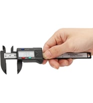Dijital Kumpas, 150mm Karbon Fiber Gövde, LCD Ekran, mm/inch Dönüştürme, Sıfırlama Fonksiyonu, Hassas Ölçüm Aleti