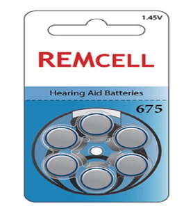 Remcell 675 Numara İşitme Cihaz Pili Kulaklık Pili 6'lı Blister-1 PAKET