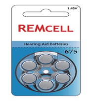 Remcell 675 Numara İşitme Cihaz Pili Kulaklık Pili 6'lı Blister-1 PAKET