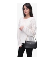Bayan Valente Çarpraz Askılı Çanta 67-7147 (Siyah)