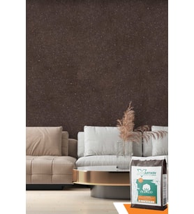 Ventrawall - Kahverengi Boya ve Pamuk Sıva - BR12 - 5 KG-16,5m²