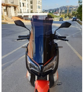 MOTOCAM QJ ATR 125 Ön Cam 2023-2026 Model 75cm Siyah Renkli 4mm UZUN