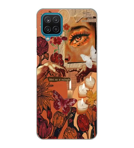 Samsung Galaxy A12 Uyumlu Eller Tablosu Aesthetic Tasarımlı Şeffaf Telefon Kılıfı