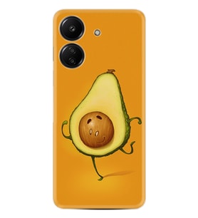 Xiaomi Redmi 13c Kılıf Desenli Silikon Platinium Series Dance Avokado 1878