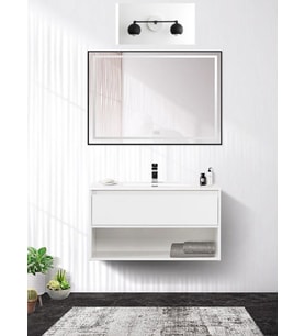  RİOLİGHT RETRO,RUSTİK, VİNTAGE,MODERN1 2XE27 DUYLU GLOP METAL AYNA ÜSTÜ DUVAR APLİK (Siyah - Beyaz)
