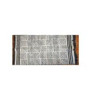 Algelsineve Labirent Desen Antik Kilim, 80x150 (Gri)