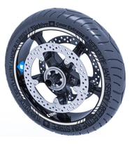 Reflektif Gri 4 Parçalı Kesikli Jant Şeridi Sticker Reflektif, Floresan, Özel Re