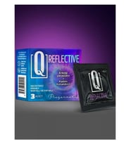 Q Reflective 3'lü Geciktiricili ve Tırtıklı Prezervatif