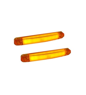 2 Adet Neon Parmak Led Lamba Slim Model Turuncu 12-24 Volt