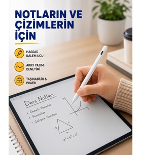 Yüksek Hassasiyetli Eğim Sensörlü Dijital Kalem – USB-C Hızlı Şarjlı Yeni Nesil