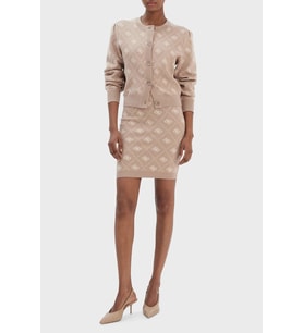 Guess Sarah 4G Triko Kadın Krem Etek W4BD0SZ3JD2-FNJS
