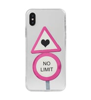 Iphone X ve XS Uyumlu No Limit Tasarımlı Şeffaf Telefon Kılıfı