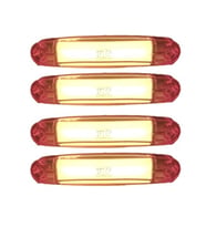 4 Adet Neon Parmak Led Lamba Turuncu 12-24 Volt