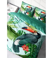 Nevresim Takımı %100 Doğal Pamuk Çift Kişilik 3d Digital Birdie