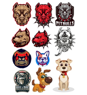 Köpek Pitbull Sticke Set 11 Parça Telefon, Tablet, Defter, Laptop Sticker