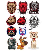 Köpek Pitbull Sticke Set 11 Parça Telefon, Tablet, Defter, Laptop Sticker