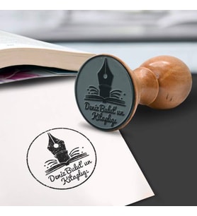 Kütüphane İçin Kişiye Özel Kitap Damgası