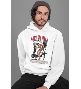 Tasarım Baki Hanma Baskılı Unisex Oversize Baki Wiki Anime Hoodie
