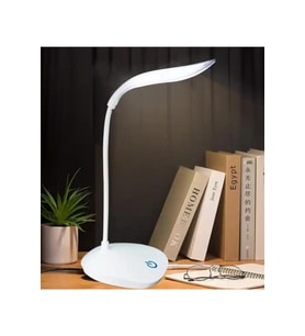 Led Slim Masa Lambası, Şarjlı ve Esnek Okuma Lambası (Krem)