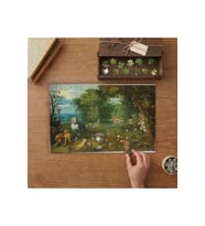 Havva'nın Yaratılışı ile Cennet Tasarımı 240 parça Ahşap Puzzle Ahşap Kutuda MP03891