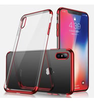 Zore iPhone XS Max ile Uyumlu Glitter Silikon Kılıf Kırmızı