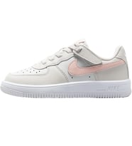 Nike Air Force 1 AF1 PS Leather Unisex Sneaker Hakiki Deri  Lastik Bağcıklı Cırtlı Çocuk Günlük Spor Ayakkabı Krem