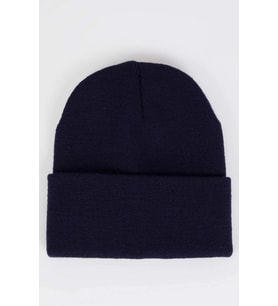 Neon Turuncu Basic Bere Unisex  Turuncu Bere Lacivert-Standart
