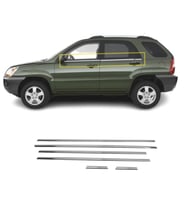 Kia Sportage Krom Cam Çıtası 6 Parça 2005-2009 Arası P.Çelik