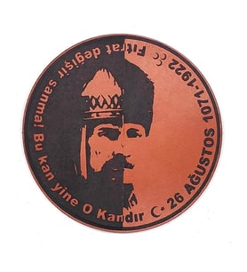 Sultan Alparslan - Kemal Atatürk Deri PEÇ- Arma - Patch