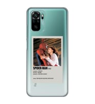 Redmi Note 10/Note 10S Uyumlu Spider Man Minimalist Poster Desenli Şeffaf Telefon Kılıfı