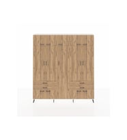 Arges Gardrop 12 Raflı 4 Çekmeceli 2 Askılı 220x30x243 Aytaşı-Çam