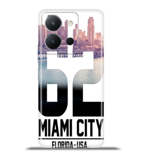 Vivo Y36 Kapak HD Renkli Dizayn Silikon Kılıf - Miami City