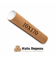 10x170 cm Kapaklı Silindir Postüp Rulo Gönderi Kutusu