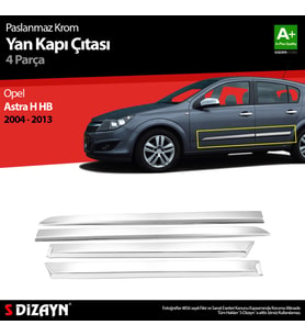 Opel Astra H HB Krom Yan Kapı Çıtası 4 Prç 2004-2013