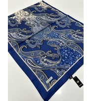 QASHKA Saten İpek Şal Etro Desen LBT0110
